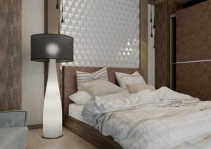 Гипсовые 3d панели Чешуя в интерьере