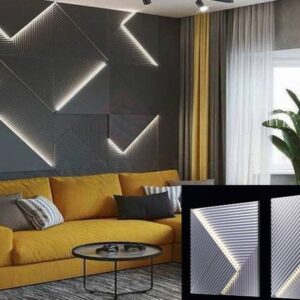 Гіпсова 3D-панель «Топ-лайн» з LED-підсвіткою